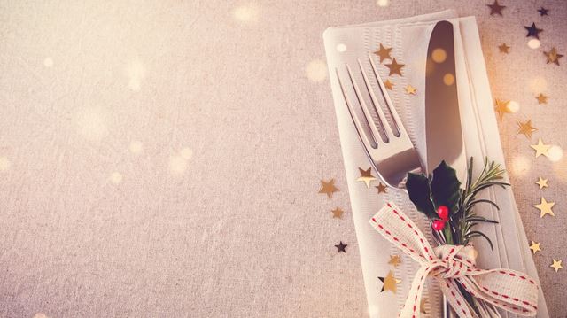 christmas, lunch, table, festive